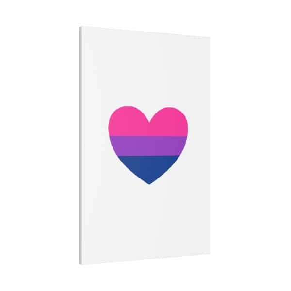 Bisexual Heart Matte Canvas, Stretched, 0.75" - Image 62