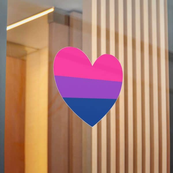 Bisexual Heart Die-Cut Stickers, (DTF) - Image 78