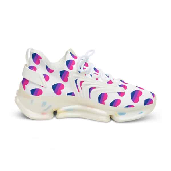 Bisexual Heart Men's Mesh Sneakers - Image 14