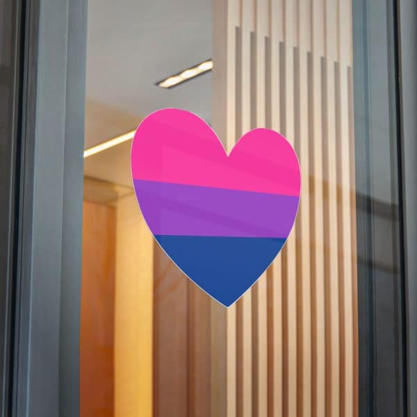 Bisexual Heart Die-Cut Stickers, (DTF) - Image 46
