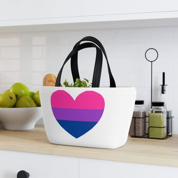 Bisexual Heart Lunch Bag - Image 5