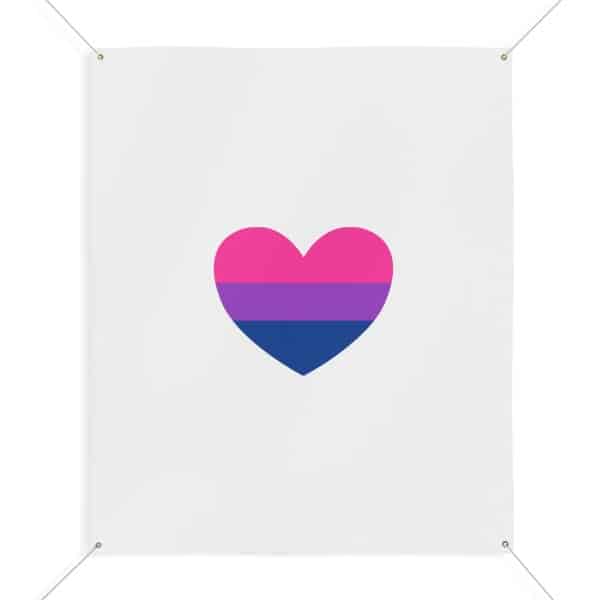 Bisexual Heart Matte Banner - Image 43