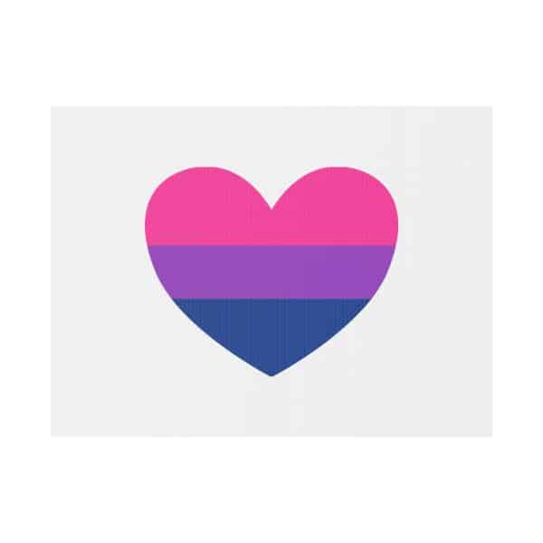Bisexual Heart Plastic Yard Sign - Image 7