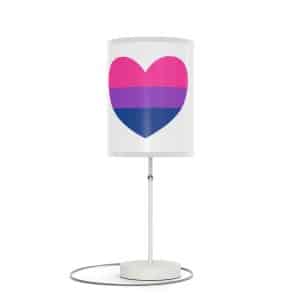 Bisexual Heart Lamp on a Stand, US|CA plug