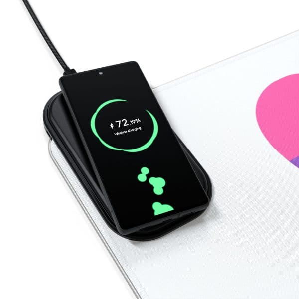 Bisexual Heart LED Gaming Mouse Pad, Wireless Charging - Image 6