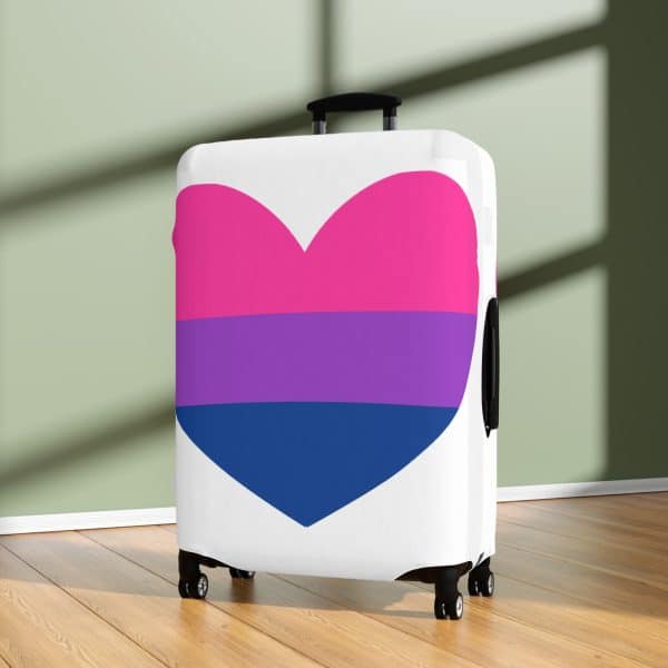 Bisexual Heart Luggage Cover - Image 14