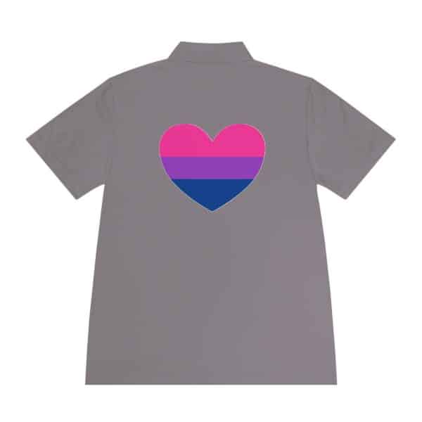 Bisexual Heart Men's Sport Polo Shirt - Image 17