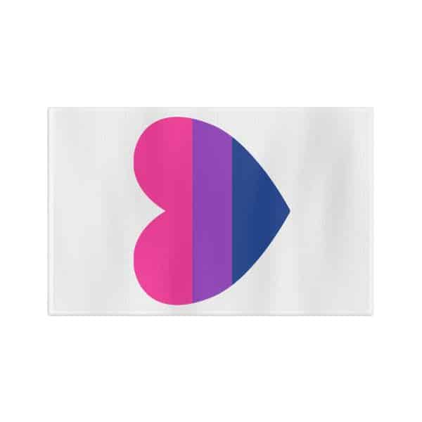 Bisexual Heart Microfiber Tea Towel - Image 2