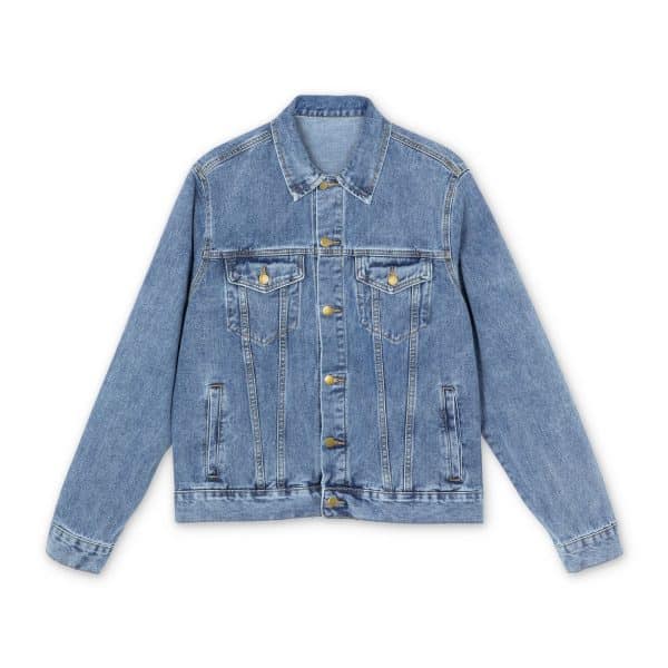 Bisexual Heart Men's Denim Jacket