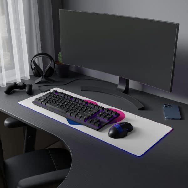 Bisexual Heart LED Gaming Mouse Pad - Image 20