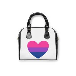 Bisexual Heart Shoulder Handbag