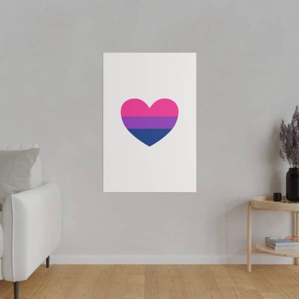 Bisexual Heart Matte Canvas, Stretched, 0.75" - Image 71
