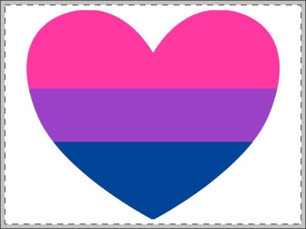 Bisexual Heart Framed Poster, Multi-Color - Image 4