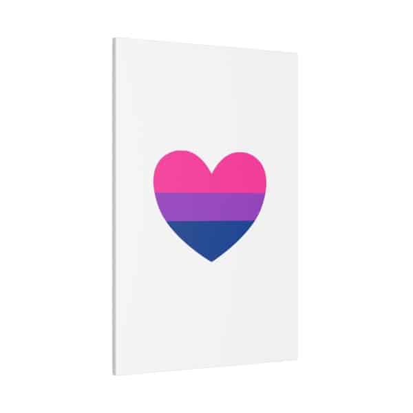Bisexual Heart Matte Canvas, Stretched, 0.75" - Image 70