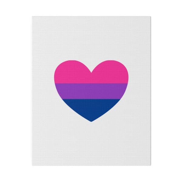 Bisexual Heart Matte Canvas, Stretched, 0.75" - Image 105