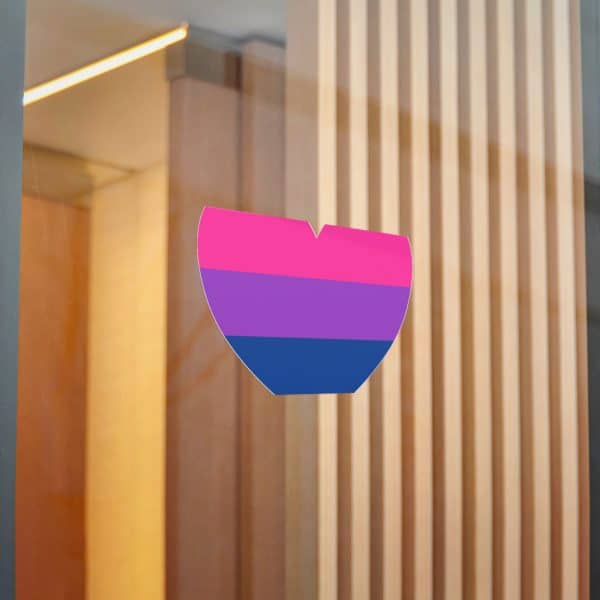 Bisexual Heart Die-Cut Stickers, (DTF) - Image 70