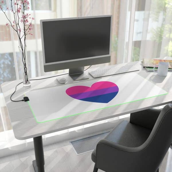 Bisexual Heart LED Gaming Mouse Pad - Image 28
