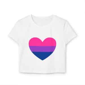 Bisexual Heart Women's Baby Tee