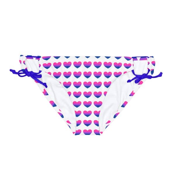 Bisexual Heart Loop Tie Side Bikini Bottom (AOP) - Image 21