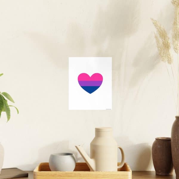 Bisexual Heart Photo Art Paper Posters - Image 33