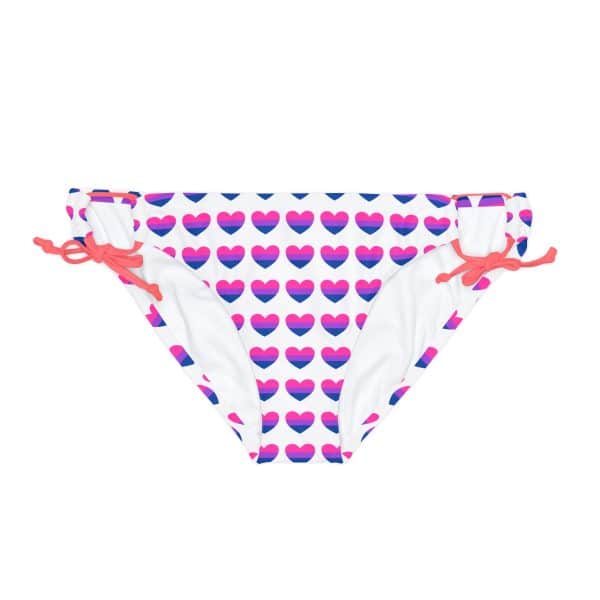 Bisexual Heart Loop Tie Side Bikini Bottom (AOP) - Image 25