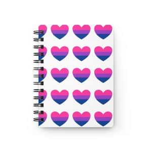 Bisexual Heart Spiral Bound Journal