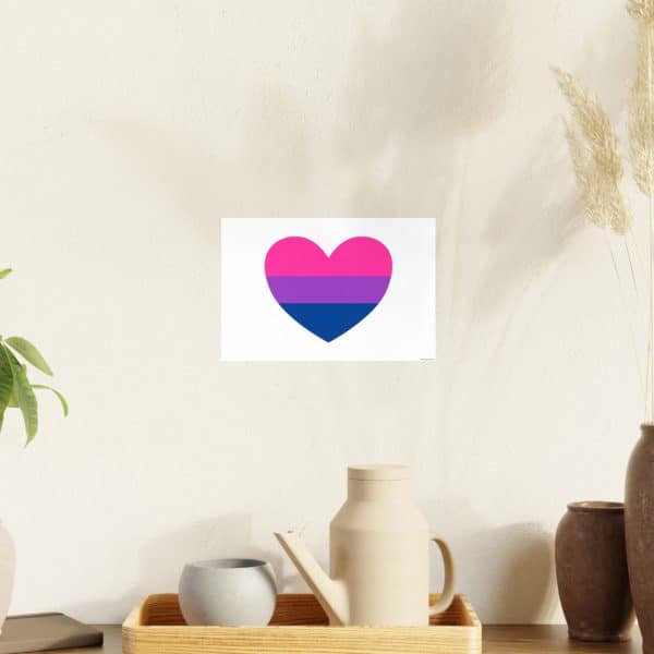 Bisexual Heart Photo Art Paper Posters - Image 18