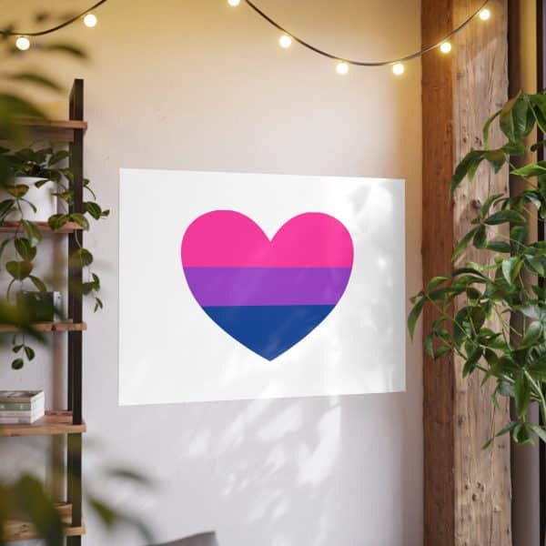 Bisexual Heart Photo Art Paper Posters - Image 80