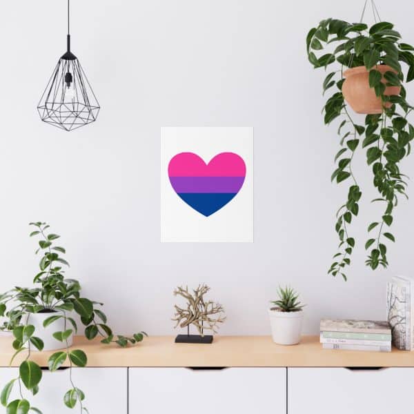 Bisexual Heart Matte Posters - Image 12