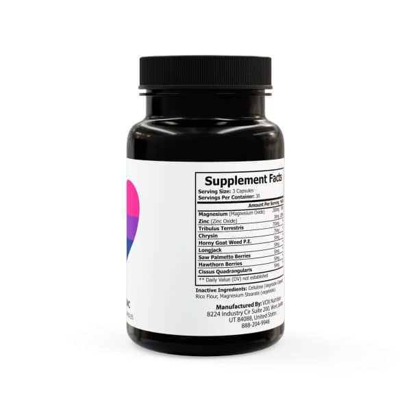 Bisexual Heart Magnesium Zinc Supplement (90 Capsules) - Image 3