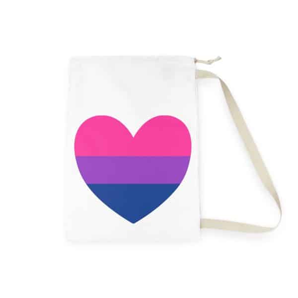 Bisexual Heart Laundry Bag