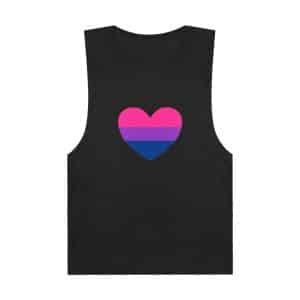 Bisexual Heart Unisex Barnard Tank