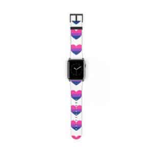 Bisexual Heart Watch Band