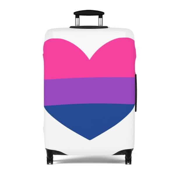 Bisexual Heart Luggage Cover - Image 11