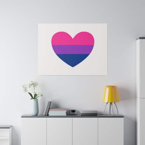 Bisexual Heart Matte Canvas, Stretched, 0.75" - Image 36