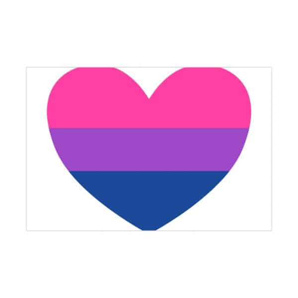 Bisexual Heart Matte Posters - Image 37