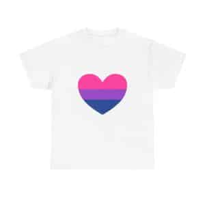 Unisex Heavy Cotton TeeBisexual Heart