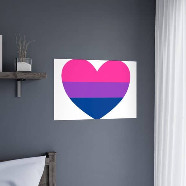 Bisexual Heart Matte Posters - Image 38