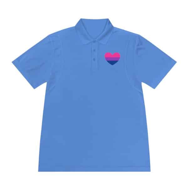 Bisexual Heart Men's Sport Polo Shirt - Image 28
