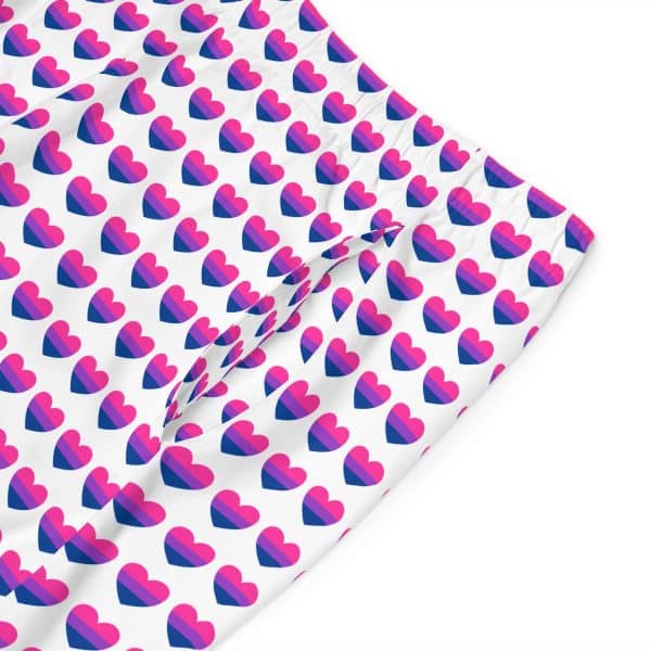 Bisexual Heart Men's Board Shorts (AOP) - Image 15