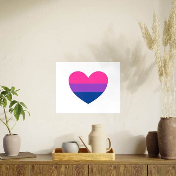 Bisexual Heart Photo Art Paper Posters - Image 132