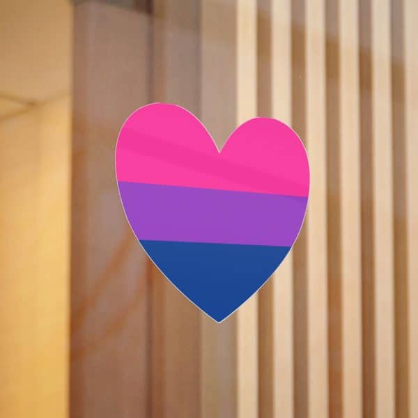 Bisexual Heart Die-Cut Stickers, (DTF) - Image 30