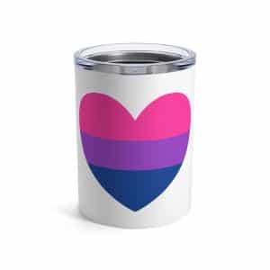 Bisexual Heart Tumbler 10oz