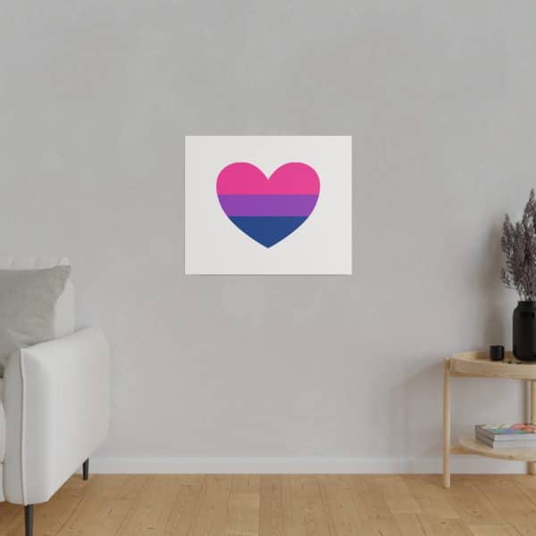 Bisexual Heart Matte Canvas, Stretched, 0.75" - Image 156