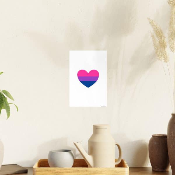 Bisexual Heart Photo Art Paper Posters - Image 30