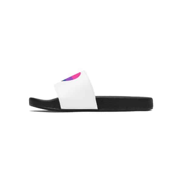 Bisexual Heart Men's Slide Sandals - Image 16