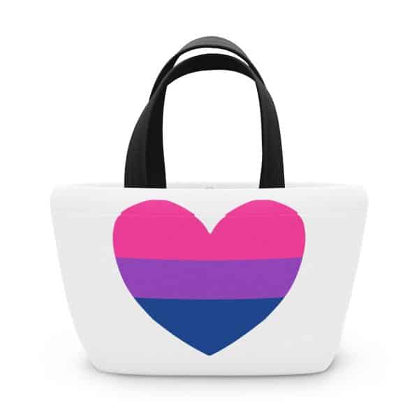 Bisexual Heart Lunch Bag - Image 2