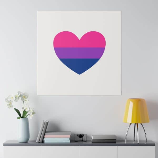 Bisexual Heart Matte Canvas, Stretched, 0.75" - Image 174