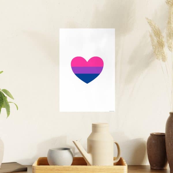 Bisexual Heart Photo Art Paper Posters - Image 39