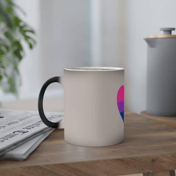Bisexual Heart Color-Changing Mug, 11oz - Image 5
